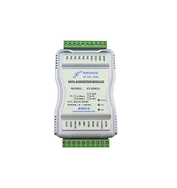 7.Low cost analog quantity to RS232/485 signal, multi-input common ground type bus smart sensor : SY AD 02/04/08 series