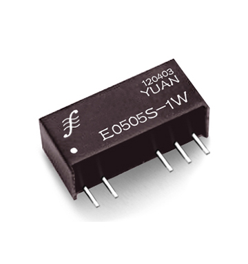 5.Fixed voltage input, unregulated dual output 3KVAC isolated power  supply: EXXXXS/D-1W/2W series